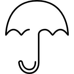contour ultra-fin de parapluie Icône
