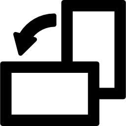 rotation automatique en position verticale ou horizontale Icône