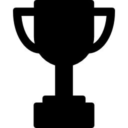 Trophy sportive cup silhouette icon