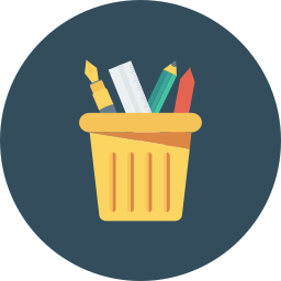 Pencil case icon