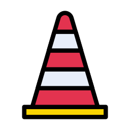 Traffic cone icon