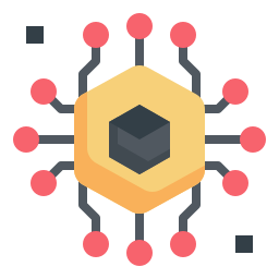 chaîne de blocs Icône