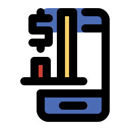 Mobile analytics icon