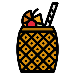 cóctel de piña icono
