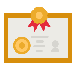 Guarantee certificate icon