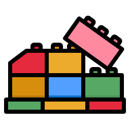 bloque de construcción icono