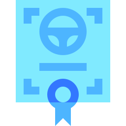 Driving license icon