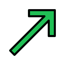 Diagonal arrow icon