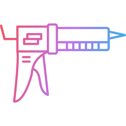 pistola de calafateo icono