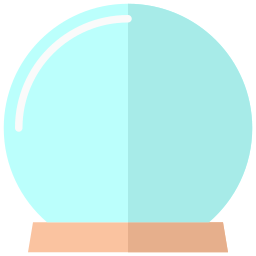 palla di cristallo icona