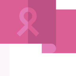 Pink ribbon icon