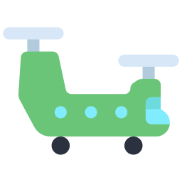 Military helicopter icon