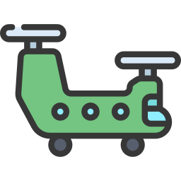 Military helicopter icon