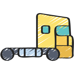 Semi truck icon