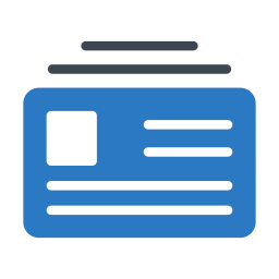 Business card icon