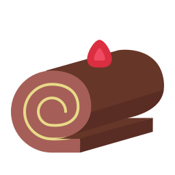 gâteau roulé Icône