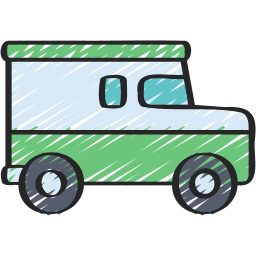 camión del banco icono
