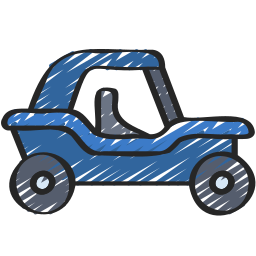 Buggy car icon