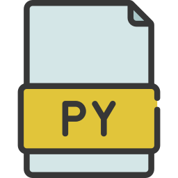 archivo de python icono