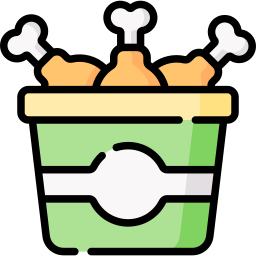 Chicken bucket icon