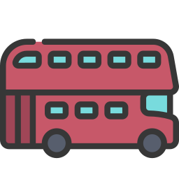 Ônibus de dois andares Ícone