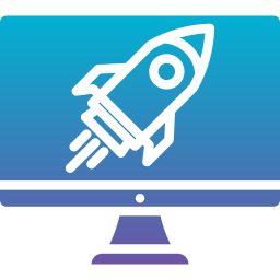 Rocket launch icon