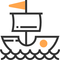 Pirate ship icon