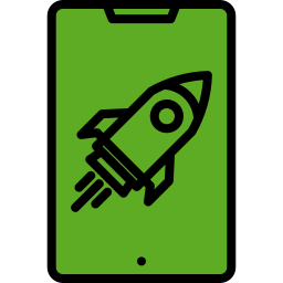 Rocket launch icon