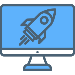 Rocket launch icon