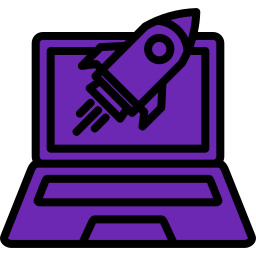 Rocket launch icon