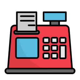 Cashier machine icon