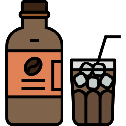 Cold coffee icon