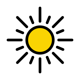 zonnig icoon