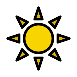 luce del sole icona