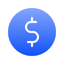 Dollar coin icon