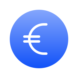 moneta euro ikona