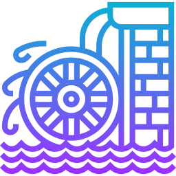 rueda de agua icono