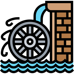 Water wheel icon
