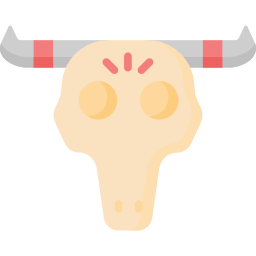 vee schedel icoon