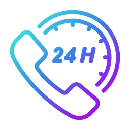 24 hours support icon