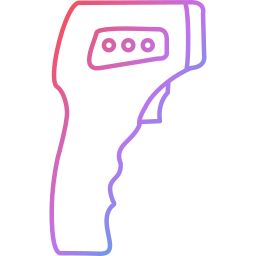 thermometer pistool icoon