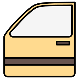 portiera dell'automobile icona