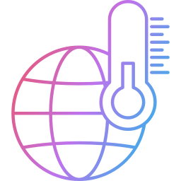 opwarming van de aarde icoon