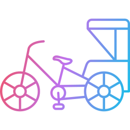 ciclo rickshaw icono