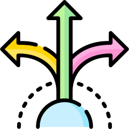marcador de decisión icono