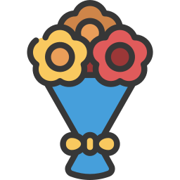 Flower bouquet icon