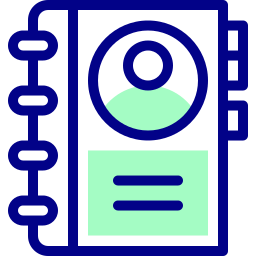 carnet de contact Icône