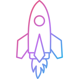 Rocket launch icon