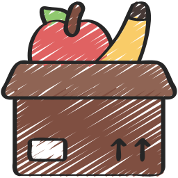 caixa de frutas Ícone