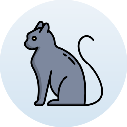 schwarze katze icon